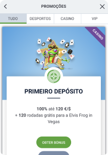 20bet Casino mobile screen welcome bonus