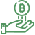 bitcoin hand icon