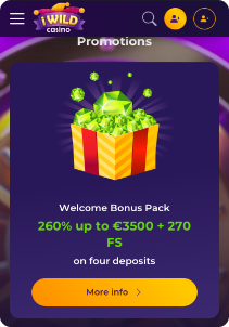 Kikobet Casino mobile screen promotion